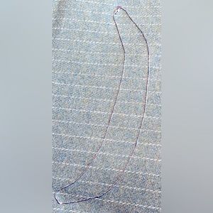 NWOT 14K WG Box Chain Necklace. Length = 20”. Weight = 1 gram